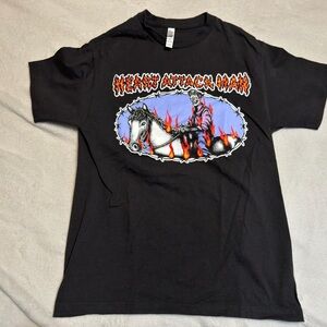 Hanes Black Graphic Tee with Fiery Design